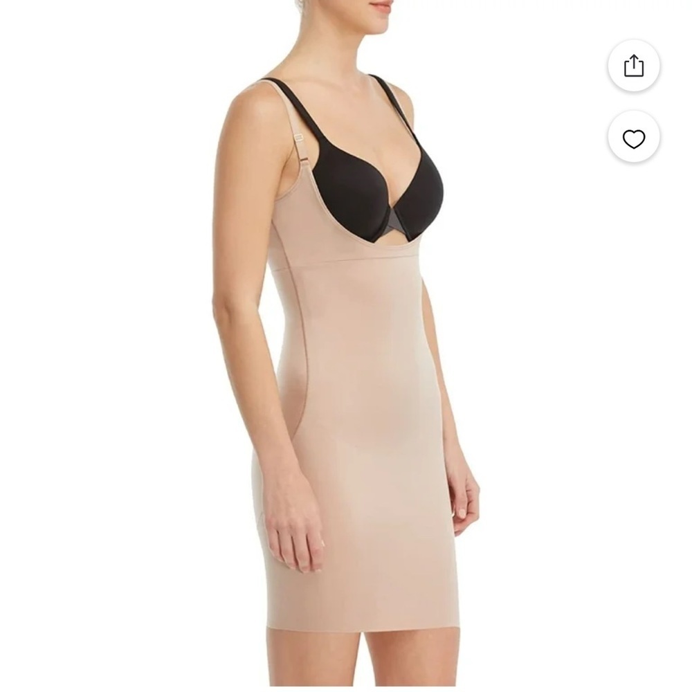 Spanx Women's Smart Grip Slips Open-Bust Full Slip (Beige) size L